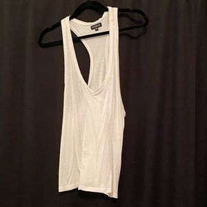 White large muscle tank